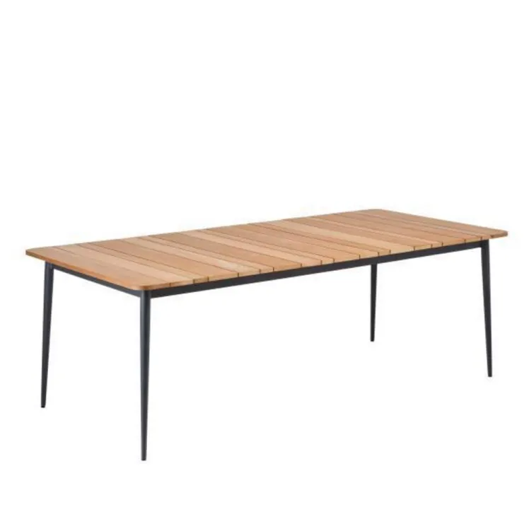 Gartentisch NIEHOFF �Luna Esstisch 160x95 Aluminium anthrazit� Teakholz massiv